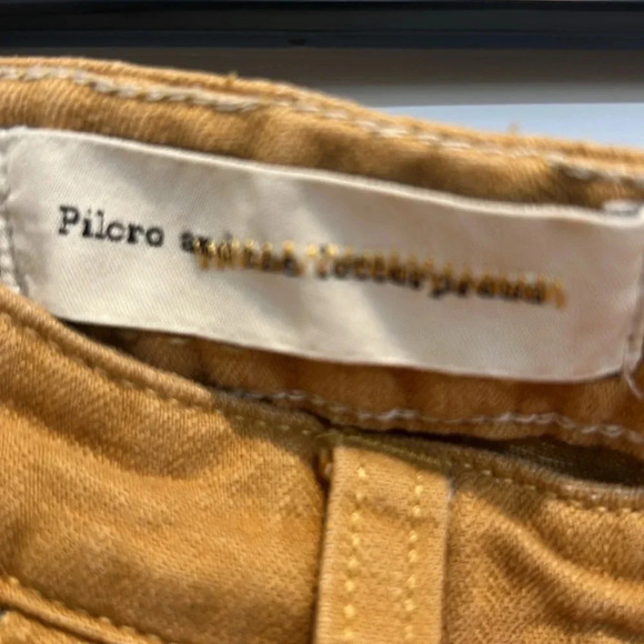 Pilcro and the Letterpress Tan Straight Leg Pants - Picture 4 of 8